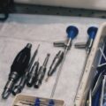 blue metal tools